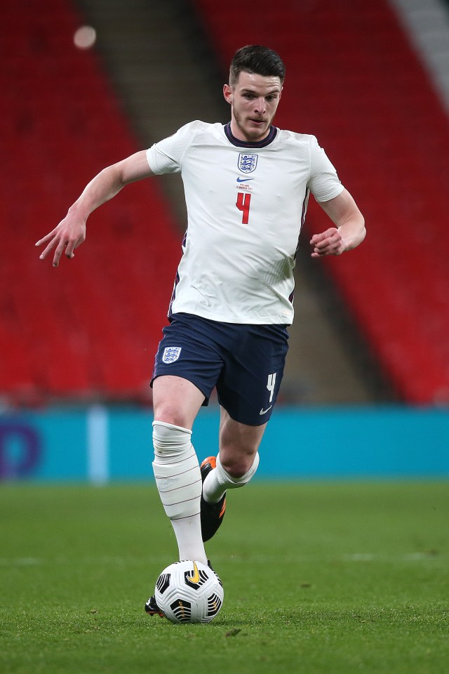 Declan Rice suffered the knee injury during England's win over Poland