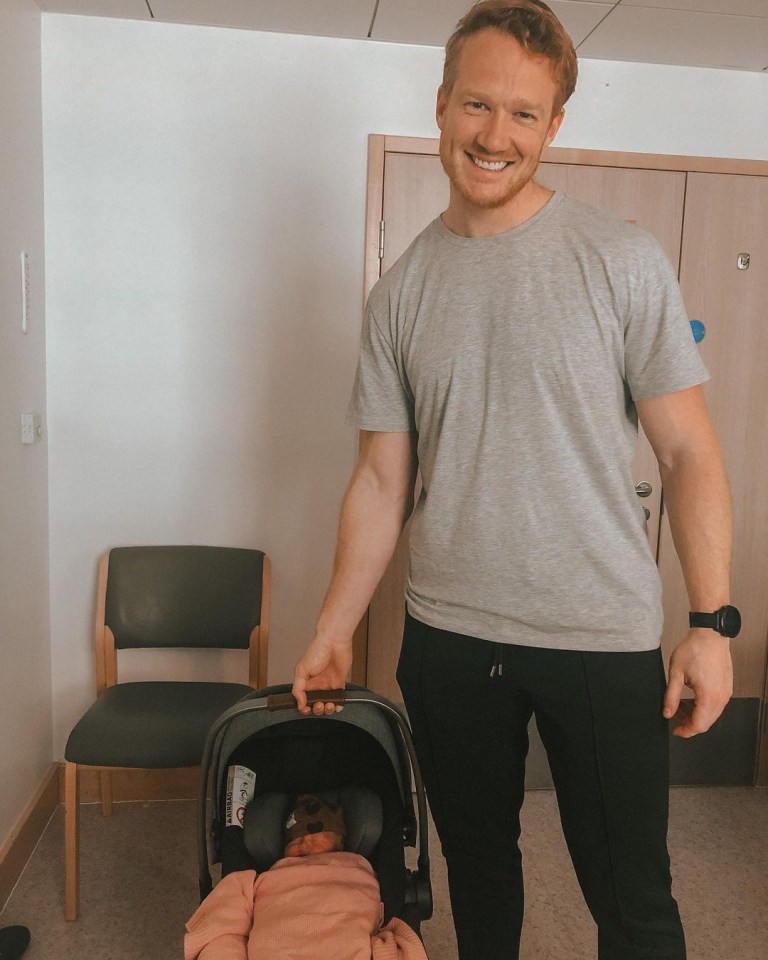 Greg Rutherford has posted the first pictures of his baby daughter