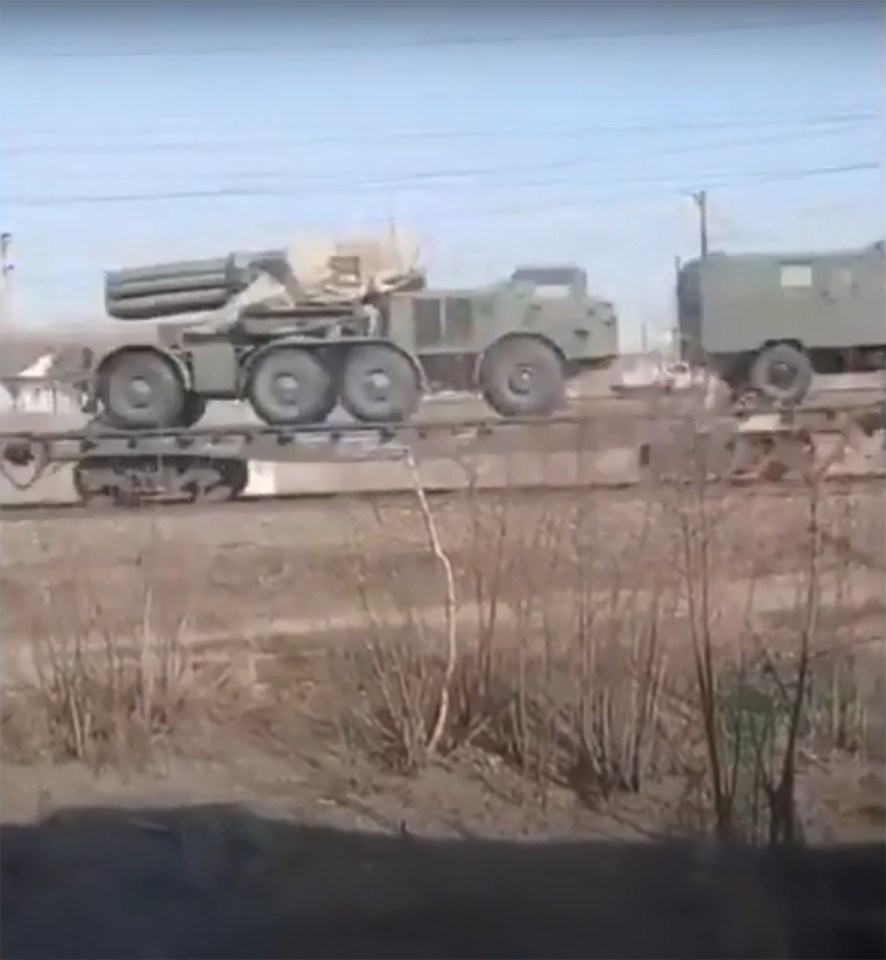 Thousands of troops and convoys of heavy armour have been deployed by Russia