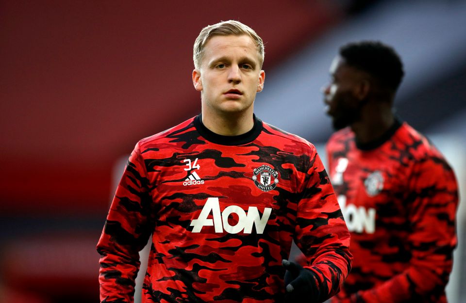 Donny van de Beek has struggled to make an impact since moving to Old Trafford