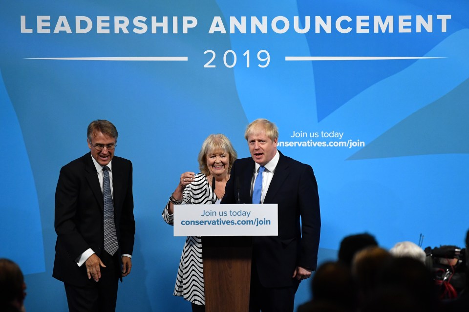 Boris Johnson, pictured with Dame Cheryl Gillian, has today paid tribute to her following her death at the age of 68