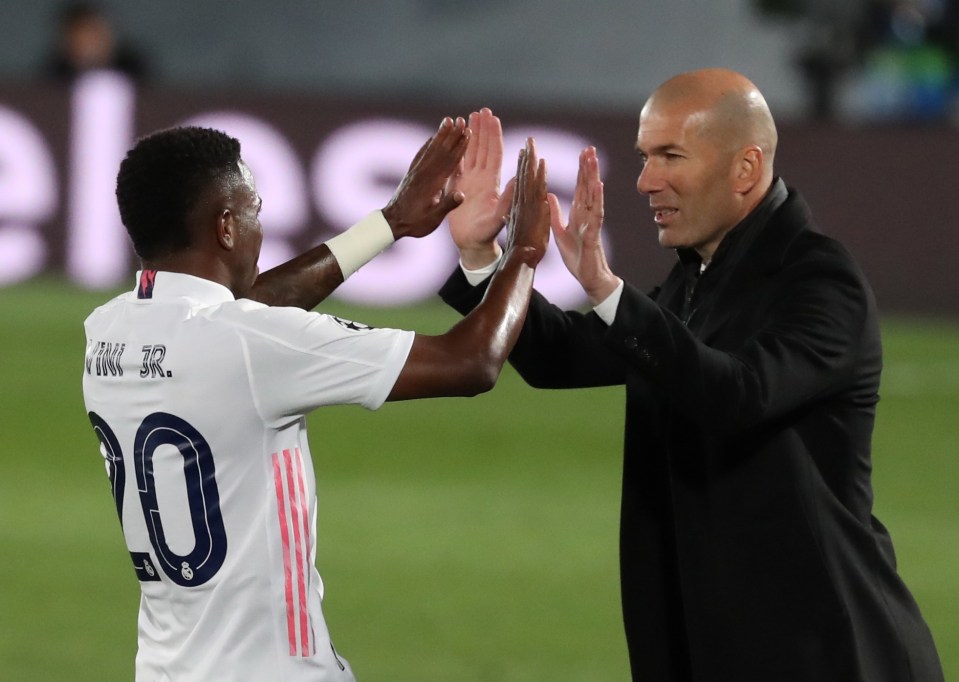 Zinedine Zidane is finally get the best out of Brazilian Vinicius Junior four years after he joined Los Blancos