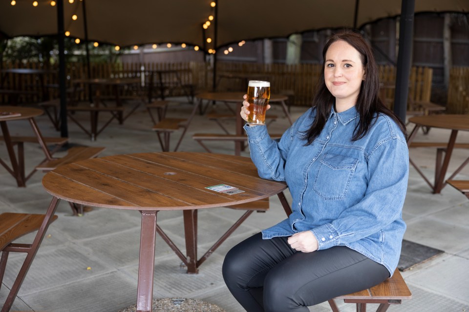 Wetherspoon has installed a large tent in its pub garden for outside dining