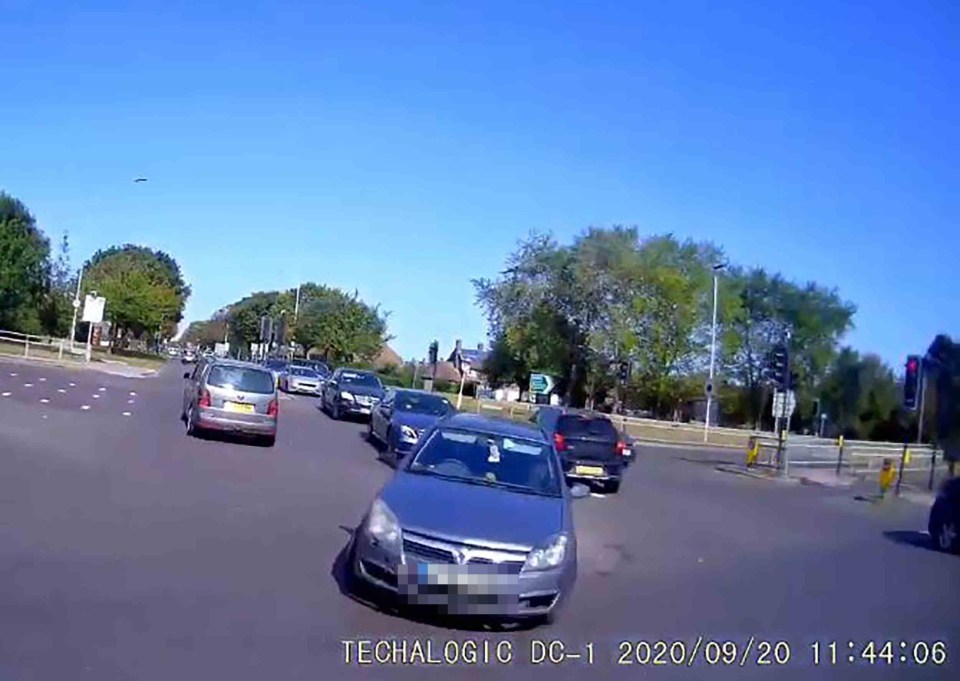 The car pulled out as he was cycling in Harold Hill, East London