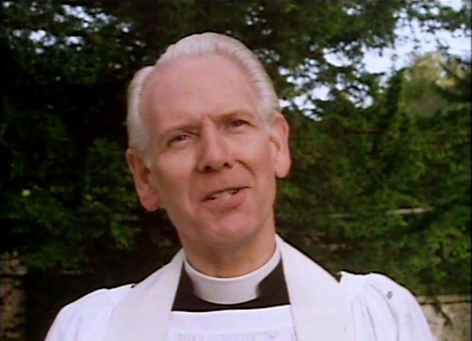 Gerald played the vicar in the BBC One show