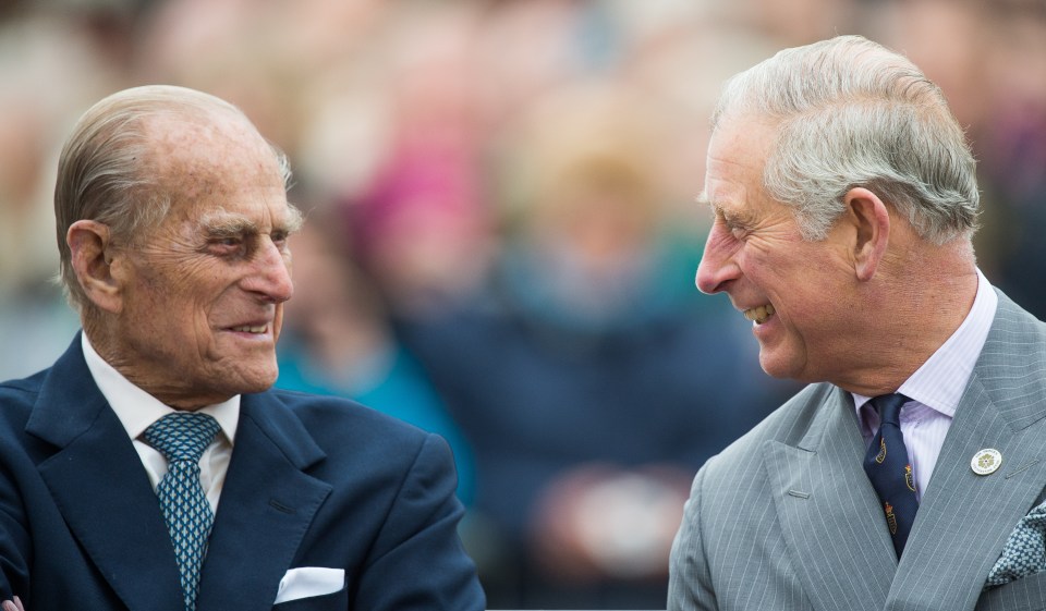 There will be a pause for a minute’s silence at 3pm on the day of the Duke's funeral, pictured with Prince Charles