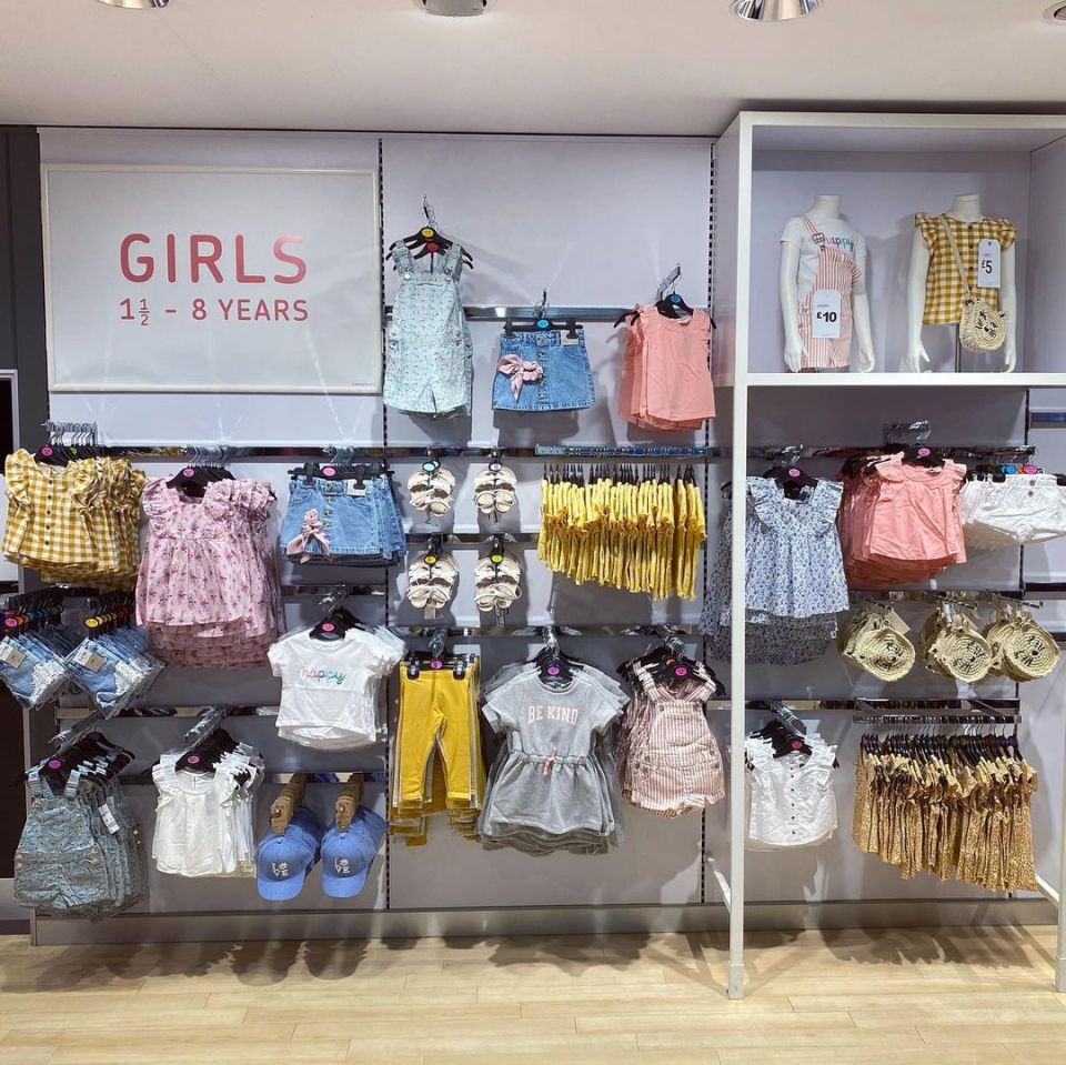 Parents will love the new kids' range, pictured in the Lancaster store