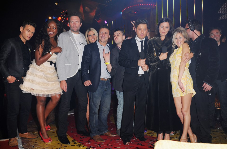 Nikki strikes a pose alongside her fellow Ultimate Big Brother stars in 2010