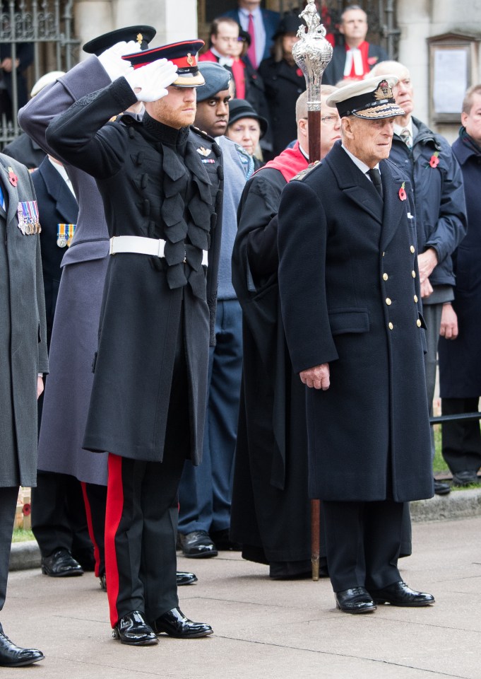 Prince Harry thanked Philip for his decades of service