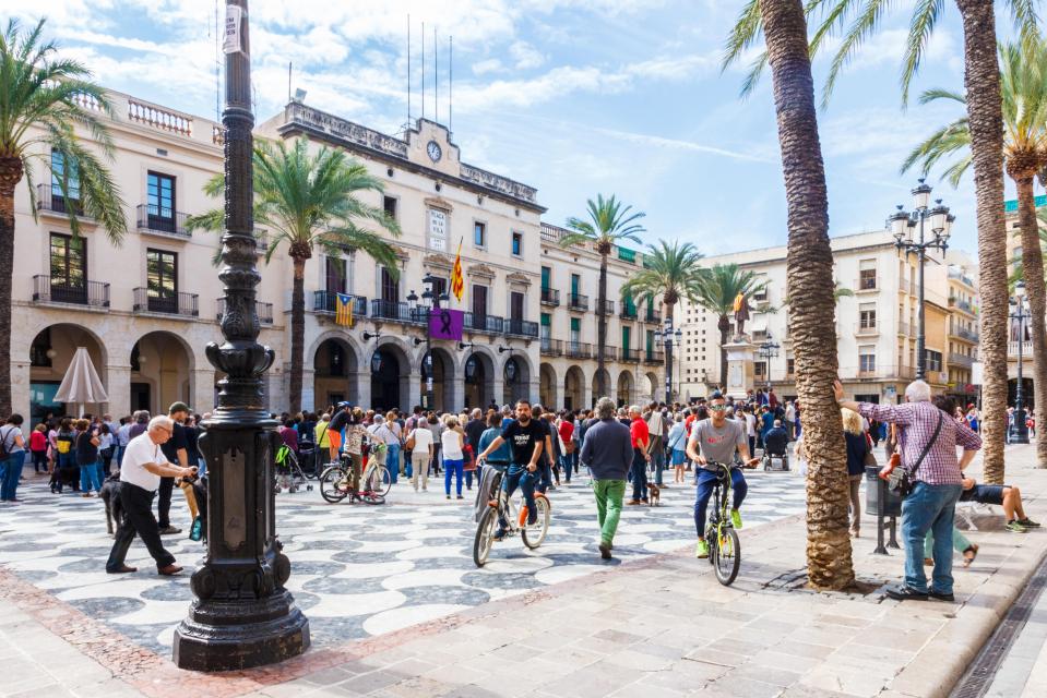 From Barcelona, the 32-mile ride takes 70 minutes