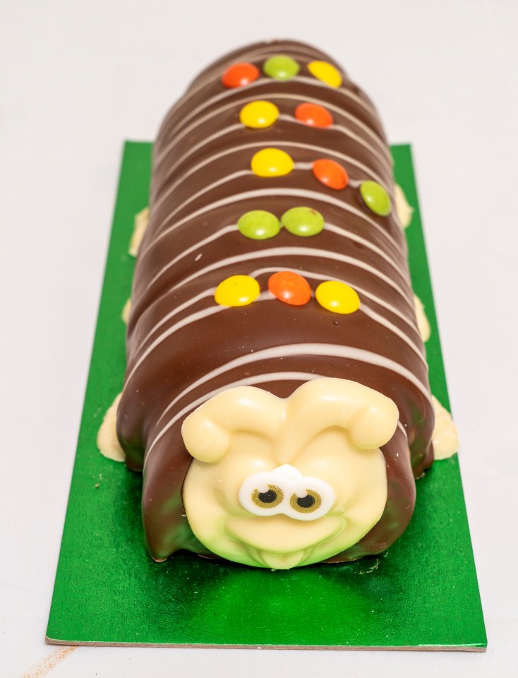 Waitrose's Cecil is one of the fattest of the caterpillar cakes