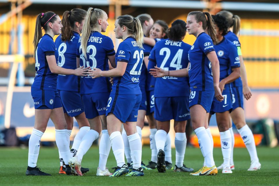 A win for Chelsea against Man City would put them five points ahead in the WSL with two games remaining this term