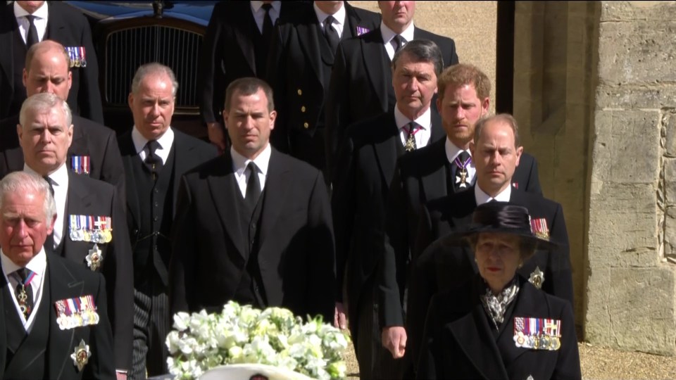 Judi said Harry and the family dispalyed great sadness during the procession