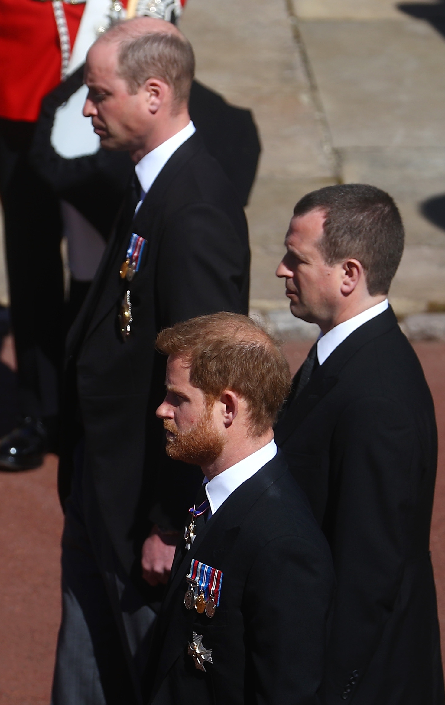 The brother stood apart during the procession