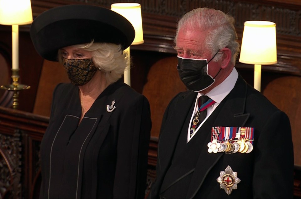 Edwards was at the funeral in a specially-designed discreet pillar