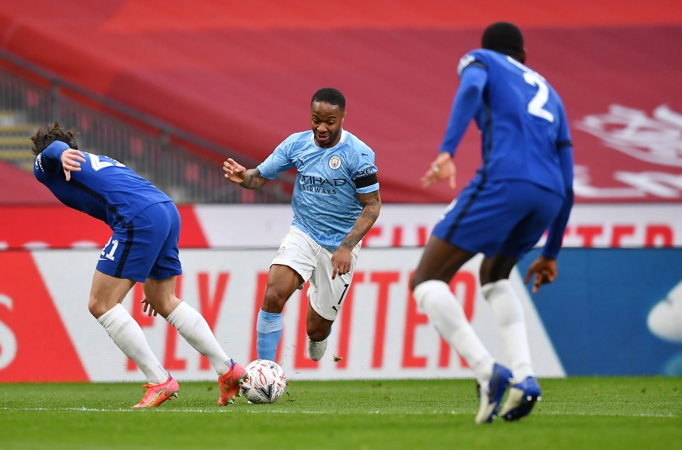 Sterling has been left on the bench in some of Man City's biggest games recently