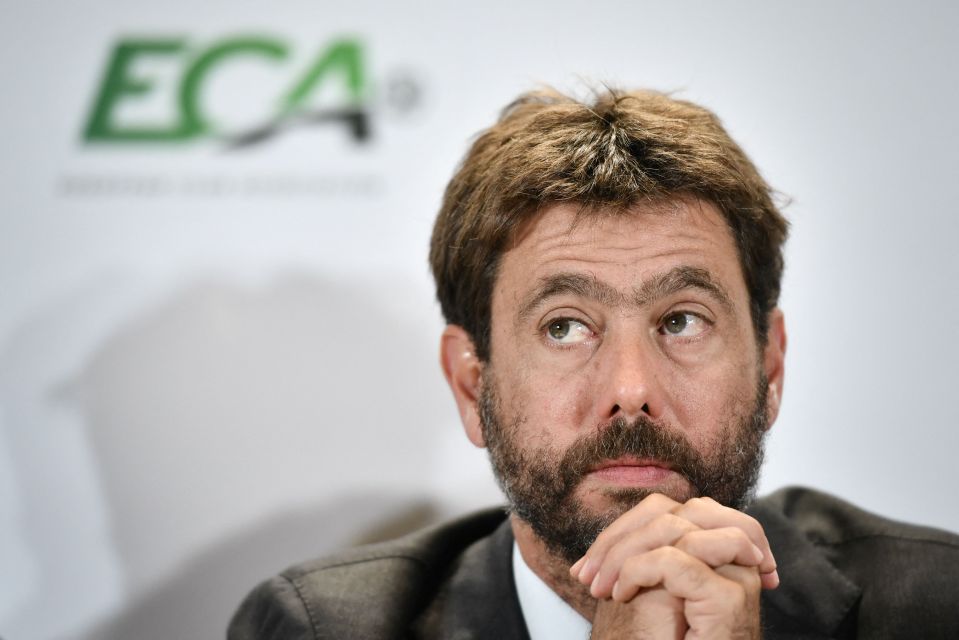 Juventus president Andrea Agnelli agreed to go along with the Super League plan