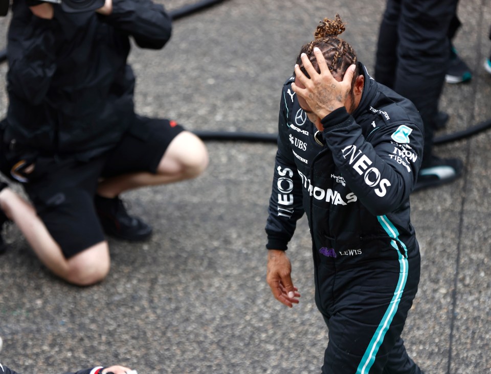 Hamilton had time to reflect on his error before the restart