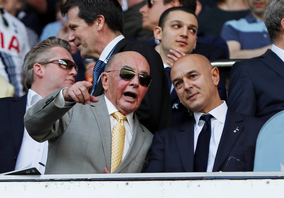 Tottenham have been owned by Joe Lewis, with Daniel Levy chairman, since 2001