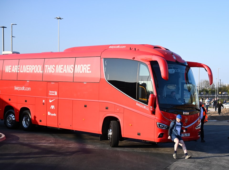 And some even tried to stop the Liverpool team bus from entering