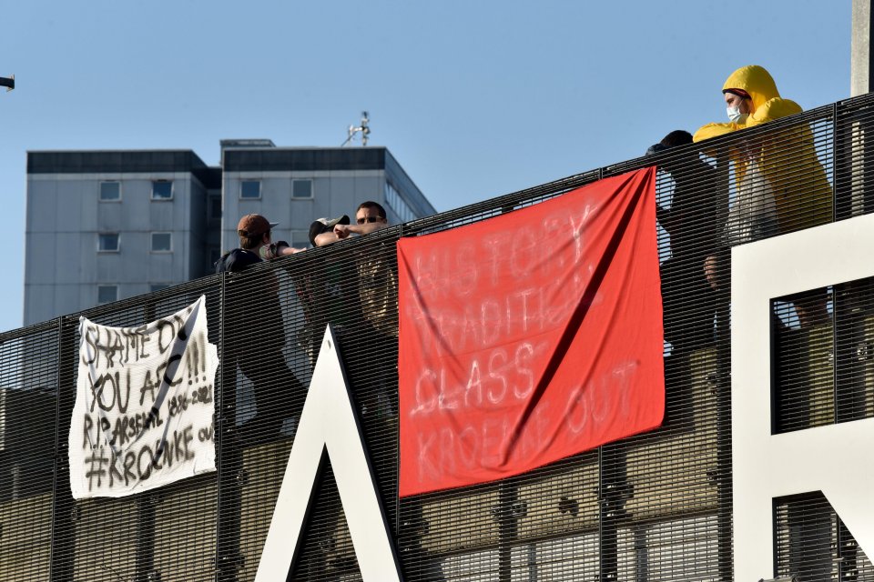 A protest is expected outside Emirates Stadium this evening