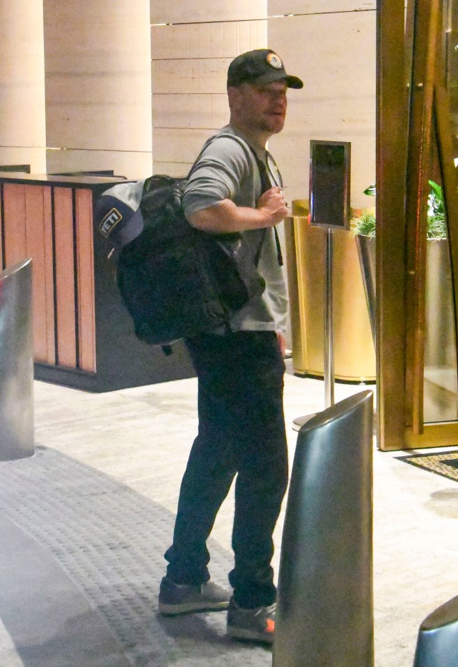 Matt Damon is seen in arrivals