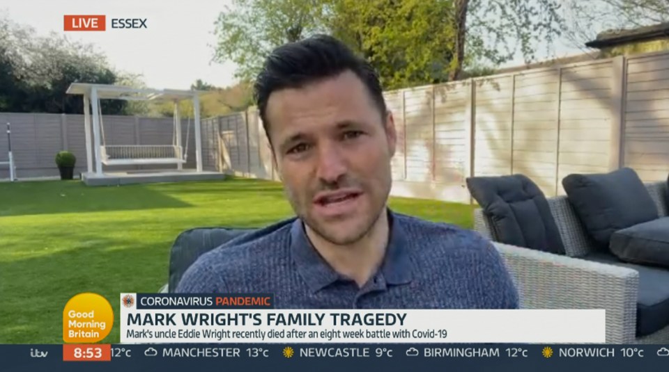 Mark Wright spoke about his uncle Eddie on Good Morning Britain