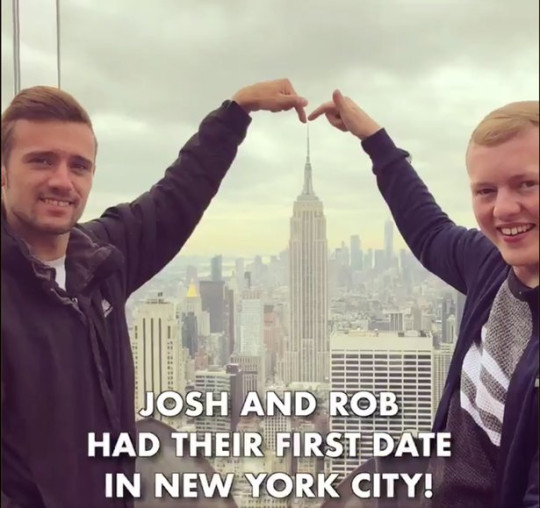 Contestants Josh and Rob from the 2017 series are now engaged