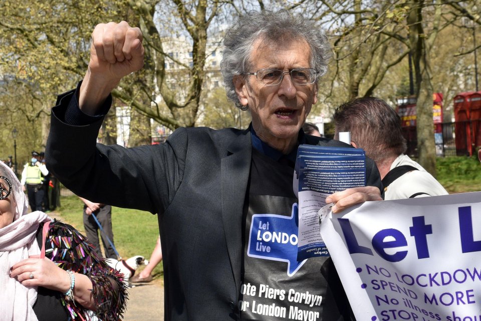 Piers Corbyn joined the anti-lockdown mob