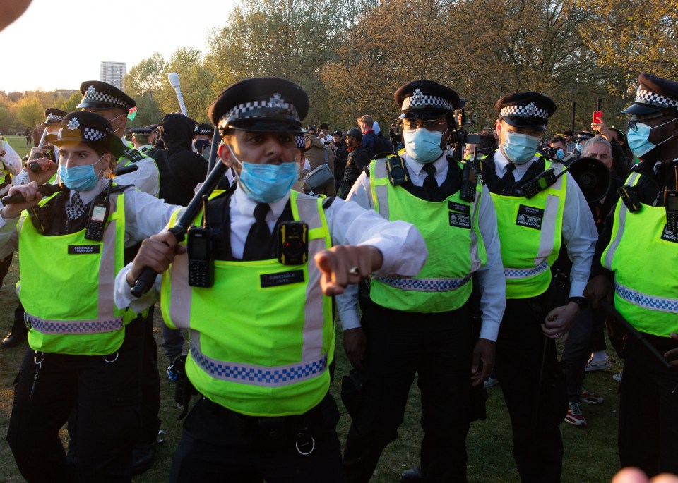 Cops clashed with protesters from the ‘Unite for Freedom’ rally