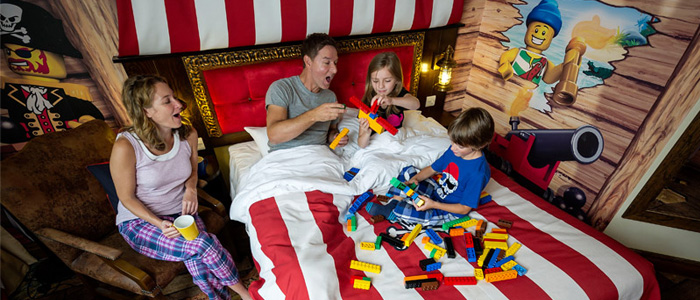 Stay overnight in a Legoland Resort hotel or another close to the park