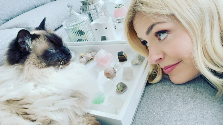 Holly Willoughby shared a sweet clip of her adorable cat Bluebell