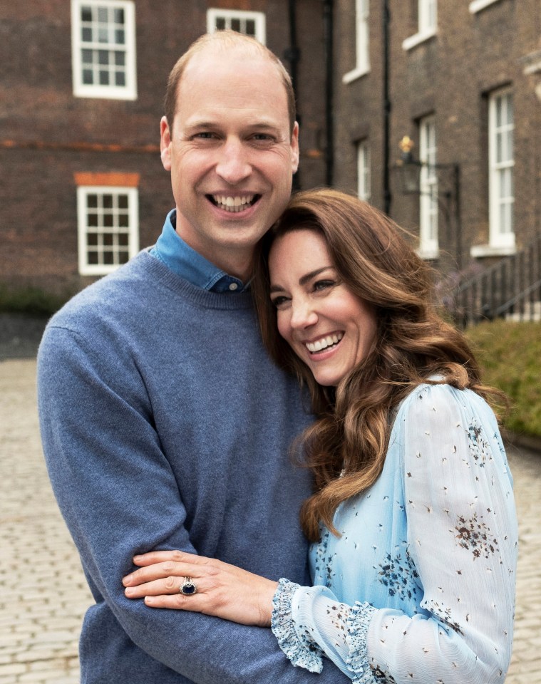 Kate Middleton and Prince William beam as they celebrate ten years of marriage – with the photos mimicking their engagement announcement