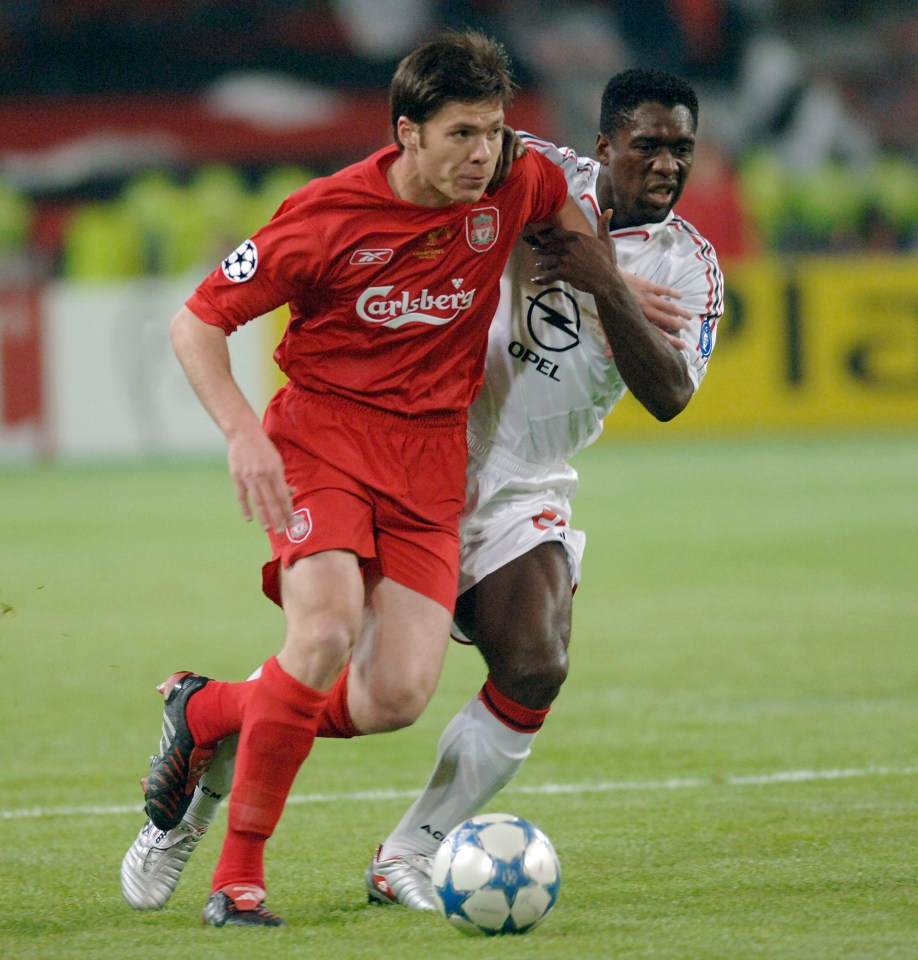 Xabi Alonso labelled Liverpool 'embarrassing' in the first-half of the 2005 Champions League final