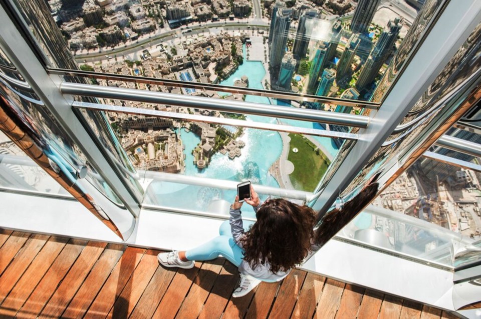  Top spot: Burj Khalifa’s observation deck is the place to say I do – or to just get a great photo