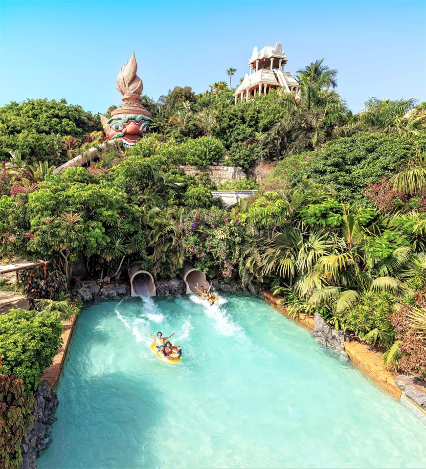 Siam Park is legendary with its slide that passes through a shark tank