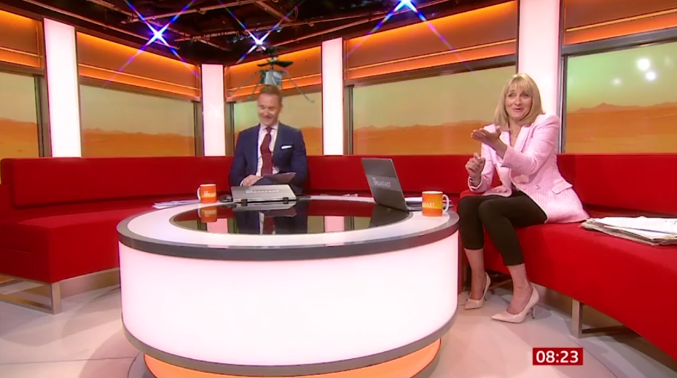 A flying drone caused chaos in the BBC Breakfast studio