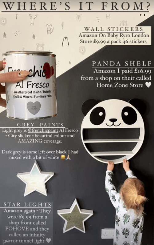 His panda shelf was a bargain at £16.99