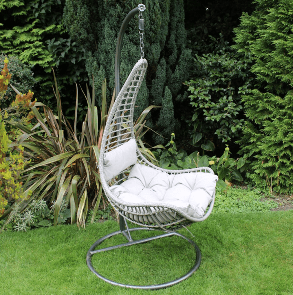 Robert Dyas has a selection of hanging egg chairs available but this is the cheapest version