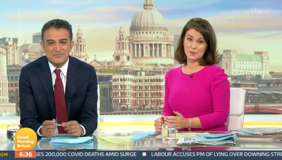 Susanna Reid didn’t mention her former co-host Piers Morgan