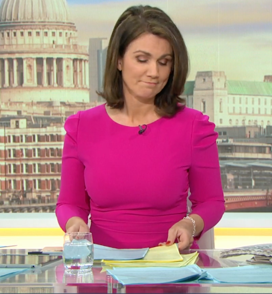 Susanna Reid angrily shook her head over the ‘fat-shaming’ plan