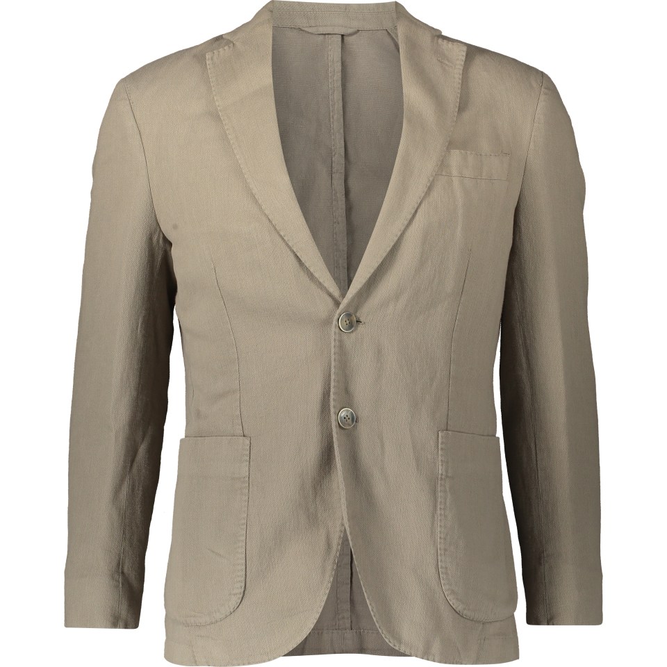 This linen blazer is ideal for taking an outfit from casual to smart