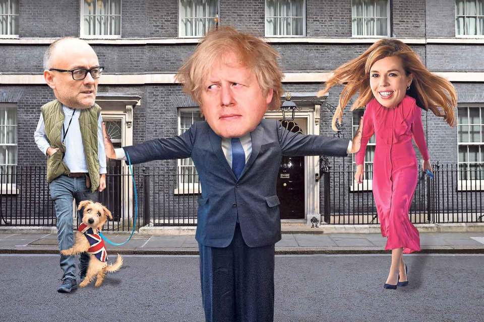 Boris Johnson has staked his political future on halting vicious attacks on fiancee Carrie Symonds