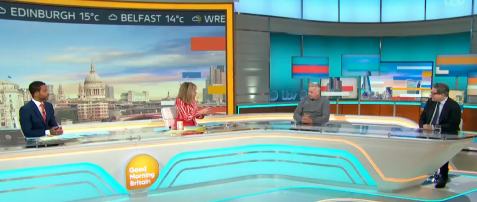 Tony appeared on GMB to encourage other male victims to seek help