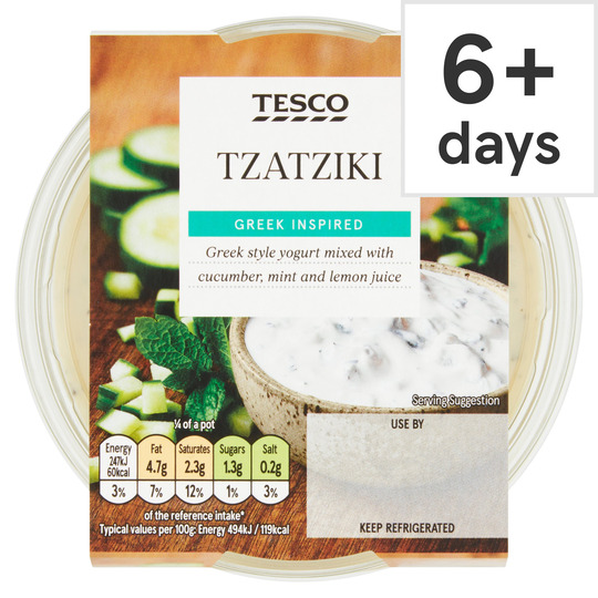 Tesco's own brand tzatziki is being recalled due to a packaging error