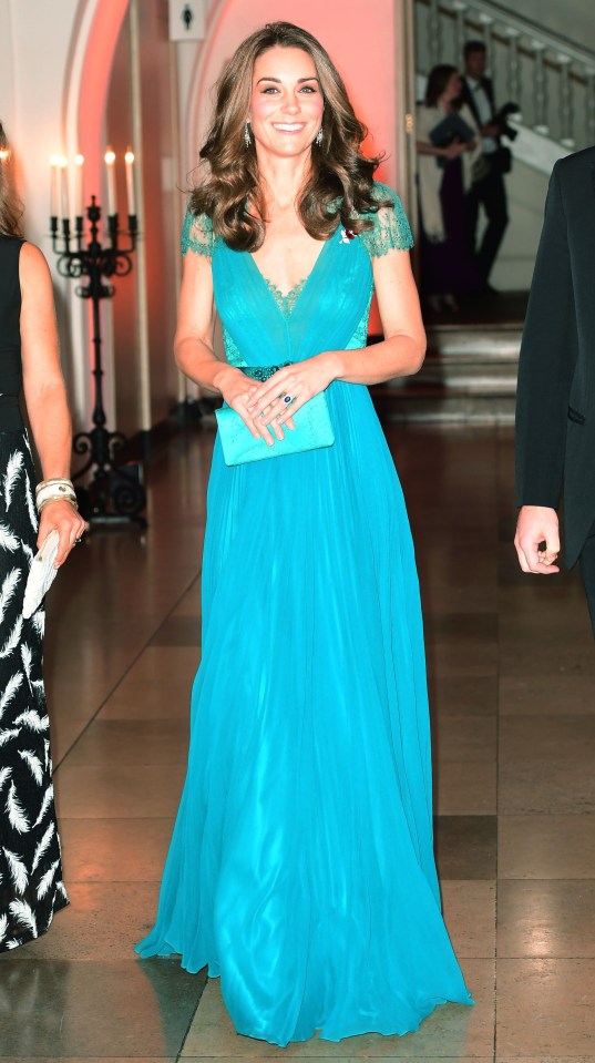 The Duchess recycles a bespoke Packham gown for Tusk conservation awards in London in 2018 – she first wore it in 2012 to an Albert Hall gala