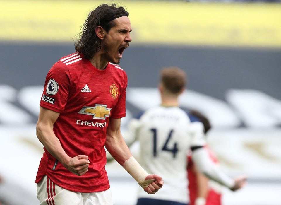 Edinson Cavani inspired Man Utd's latest comeback win as they beat Spurs 3-1