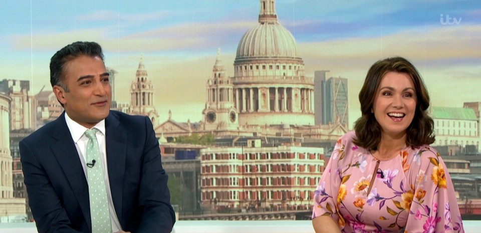 Good Morning Britain presenters Adil Ray and Susanna Reid suffered a live TV blunder today