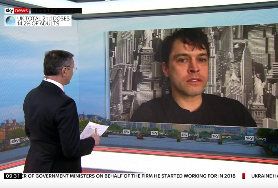 The star became emotional during an interview on Sky News this morning