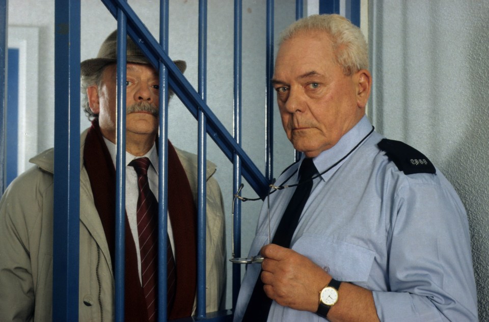 Arthur White (right) pictured alongside real-life brother David Jason